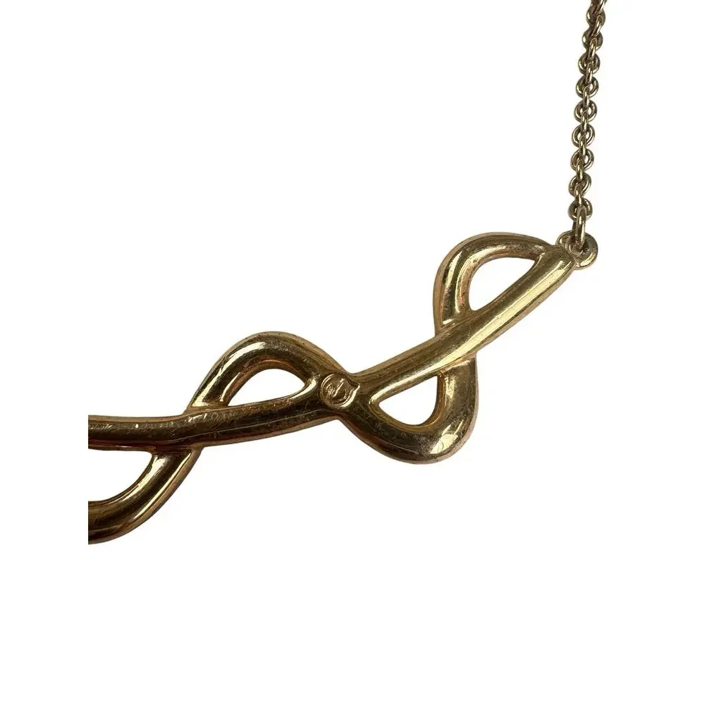 Vintage Swarovski Gold Tone Pavé Crystal Necklace Classic Glam Signed Swan